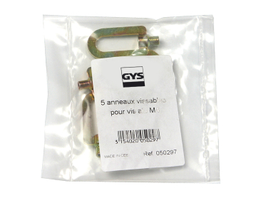 SCREWABLE HOOKS FOR AL.MG. SCREWS M4 5PCS